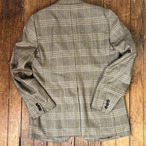 Women’s Maus and Hoffman Oxford Clothes cashmere Brown Plaid Blazer size 6 - Picture 8 of 8